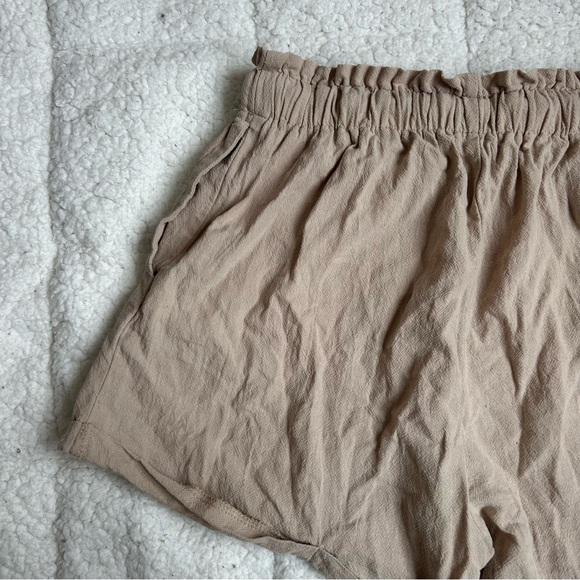 SHEIN Tan High Waist Shorts with Elastic Waistband - Picture 7 of 13